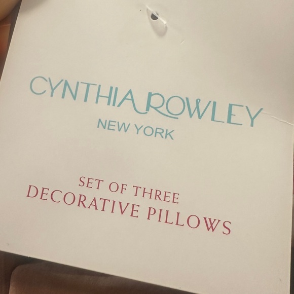 Cynthia Rowley Set of Three Cookie Pillows - Picture 2 of 3